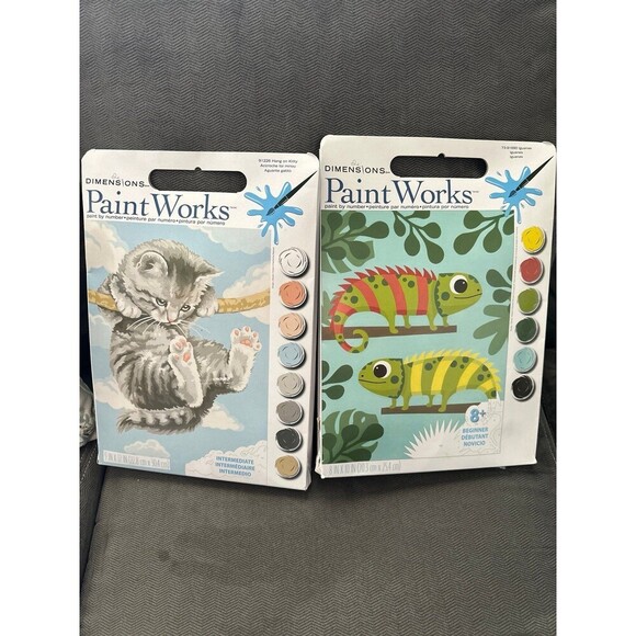 Dimensions paint works 2 sets paint by number - Picture 1 of 7